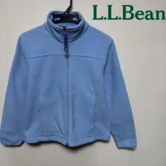 L.L.Bean フルジップ フリースジャケット ライトブルー　レディースS