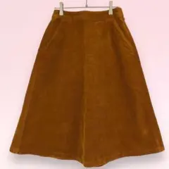 UNIQLO 膝丈スカート　ブラウン　綿99% 『M』