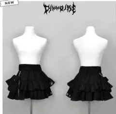 dimmoire PUNKフリルミニスカート【ブラック】 - メルカリ