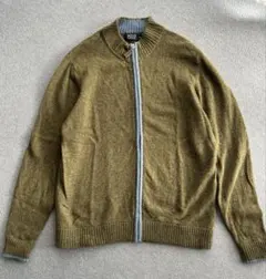 【最終値下げ】POLO オリーブグリーン ジップアップセーター LL