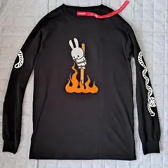 美品　CUNE LS Tee 喫煙　黒　Sサイズ