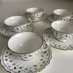 ノリタケ　コーヒーカップセット２客 ティーカップセット３客