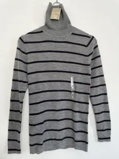 【新品未使用 】MUJI メンズS グレー　タートルチクチクしにくい　洗える