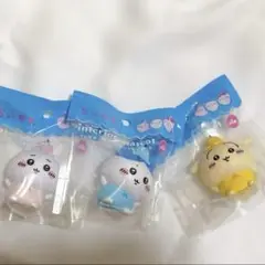 ちいかわ　ソフビインテリアマスコット 3個セット