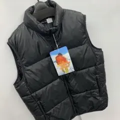 新品★メンズ★Mサイズ★軽量 防風 肉厚ボリュームダウンベスト 黒 36886