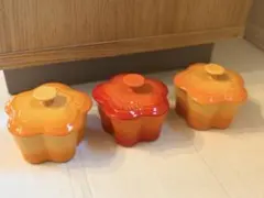 LE CREUSET フラワー型 キャニスター 3個セットのサムネイル