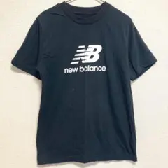 ニューバランス 半袖ロゴTシャツ トレーニング 運動 スポーツ 黒 L 綿 伸縮のサムネイル