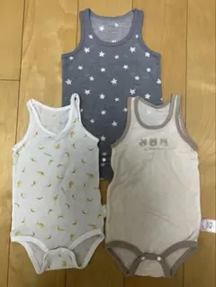 ベビー ロンパース 肌着 3枚セット 90cm