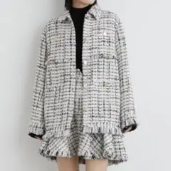 【☆eiiie☆様専用】リリーブラウン　23AW フリンジツイード セットアップ