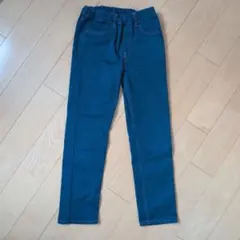 無印良品　ダークブルー ストレートパンツ サイズ130