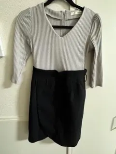 【ROYAL PARTY】 ロイヤルパーティー バイカラー　ワンピース