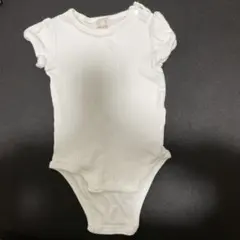 petit main ホワイトロンパース 80