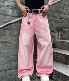 pink swag Y2K デニム ワイドパンツ バギーパンツ即購入⭕️