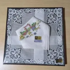 スイスBISCHOFF ハンカチ レース ／刺繍のサムネイル