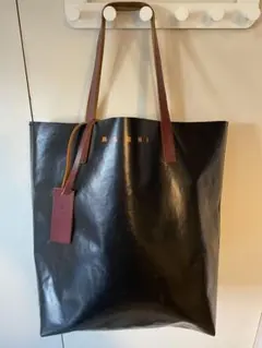 キ*ン様 MARNI PVCトートバッグ ブルー ブラックのサムネイル