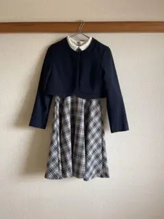 pom ponette M 150 ワンピース ジャケット 卒業式 入学式 女児