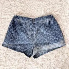 美品　モノグラム　総柄　ルイヴィトン　ショートパンツ　シルク　Mサイズ　ブルーのサムネイル