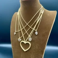 美品 ニナリッチ ハート ネックレス・イヤリング3点セット 箱付き 