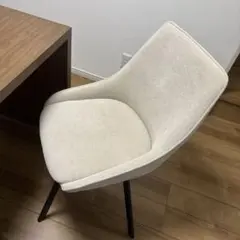 1脚　ダイニングチェア　ファブリック　ベージュ 【美品】のサムネイル