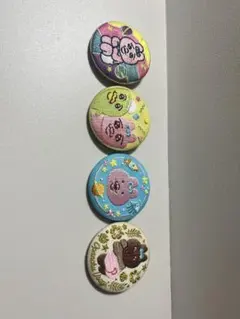 おぱんちゅうさぎ　缶バッチ4点セット