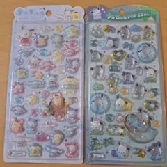 【国内正規品】うるちゅるポップ シール　ポチャッコ プリン シナモン 2点セット