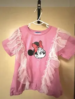 しまむら　airiコラボ　Disney ミニーマウス　チュールTシャツ