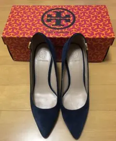 トリーバーチ　濃紺　ロイヤルブルー　パンプス　5Mのサムネイル