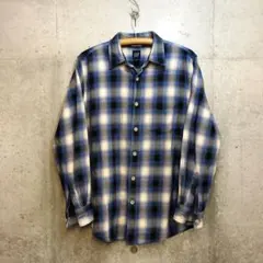 希少！ 00s OLD GAP オールドギャップ　ネルシャツ　オンブレ　シャドー