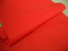 未使用木綿の裏地はぎれ赤色　268㎝　着物生地リメイクハンドメイド材料胴裏