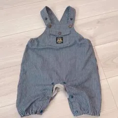 ストライプオーバーオール❣️70~80cm