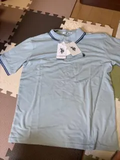男女兼用 U.S. POLO ASSN. ポロシャツ ライトブルー Lのサムネイル