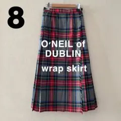 美品！O'NEIL of DUBLINオニールオブダブリン ラップスカート 8