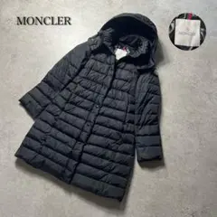 モンクレール MONCLER レディース　ロング　ダウンジャケット00 黒