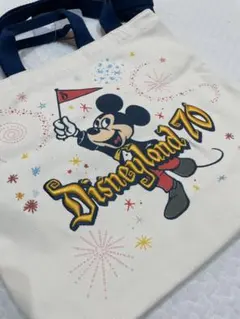 【新品】カリフォルニアディズニーランド　70周年　ミッキートートバッグ