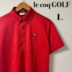 le coq GOLF ルコック　メンズ　ゴルフ　半袖　ポロシャツ　総柄