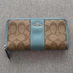 coach 財布　水色　コーチ　美品