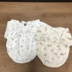 Cottori・Disneyバンビ・ロンパース 2点セット