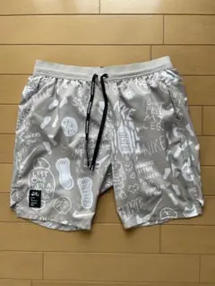 NIKE ナイキ ネイサンベル ランニング ショートパンツ M グレー×ホワイト