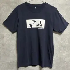 mont-bell モンベル Tシャツ 半袖 フロントロゴ ネイビー 古着