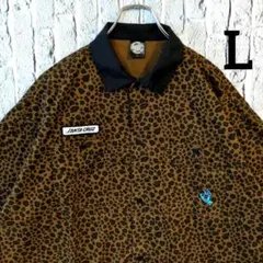 美品 SANTA CRUZ サンタクルーズ レオパード ヒョウ柄 半袖シャツ Lのサムネイル