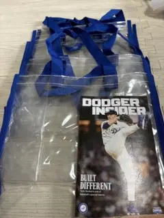 透明クリアバックドジャース持ち込み様カバン４個セット