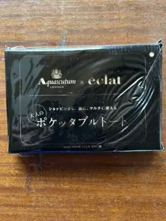 Aquascutum 黒 ポケッタブルトート エクラ雑誌の付録