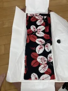 紫花の白半幅帯つき◇◇高級しじら織浴衣 ダークグレー縞◇先染め