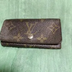 Louis Vuitton ブラウン レザー キーケース