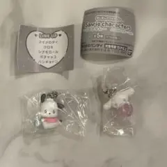 サンリオキャラクター　めじるしアクセサリー　エモきゅん　ポチャッコ　シナモロール