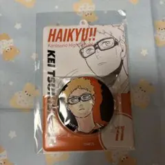 月島蛍 ハイキュー　缶バッジ&特製ホルダーコレクション