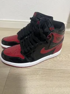 最安値　Nike エアジョーダン1レトロハイOG パテントブレッド