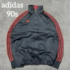 ジ*ン様 90s adidas トラックジャケット デサント製 y2k ブラック
