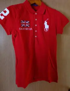 ラルフローレン　赤ポロシャツ