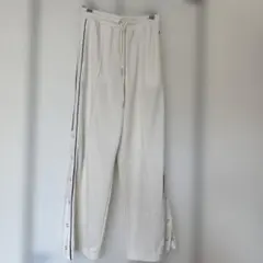 サイドボタンラインワイドパンツ JEANASIS